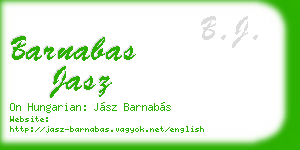 barnabas jasz business card